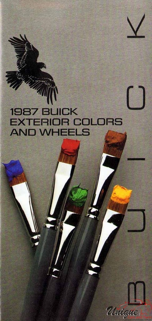 1987 Buick Exterior Colors Chart